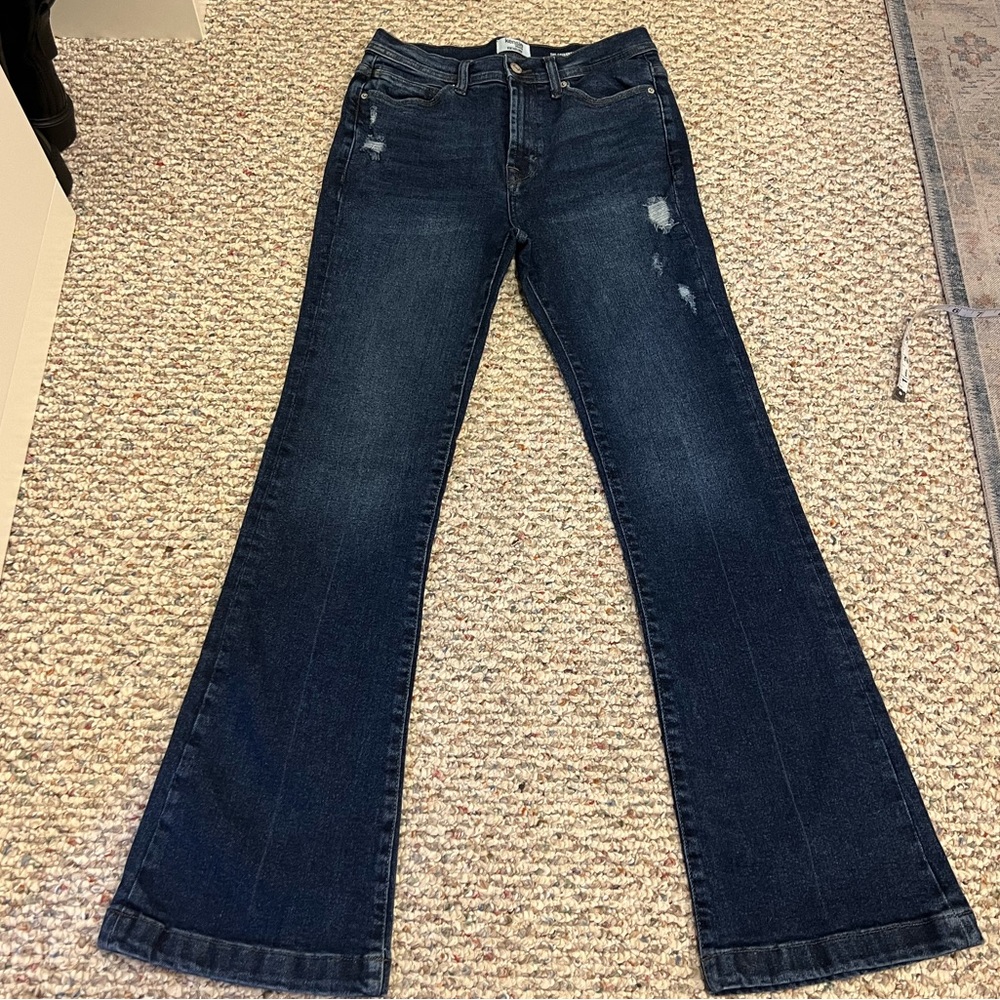 Kensie Vintage Luxe “The Savannah” Flare Jeans 6/28